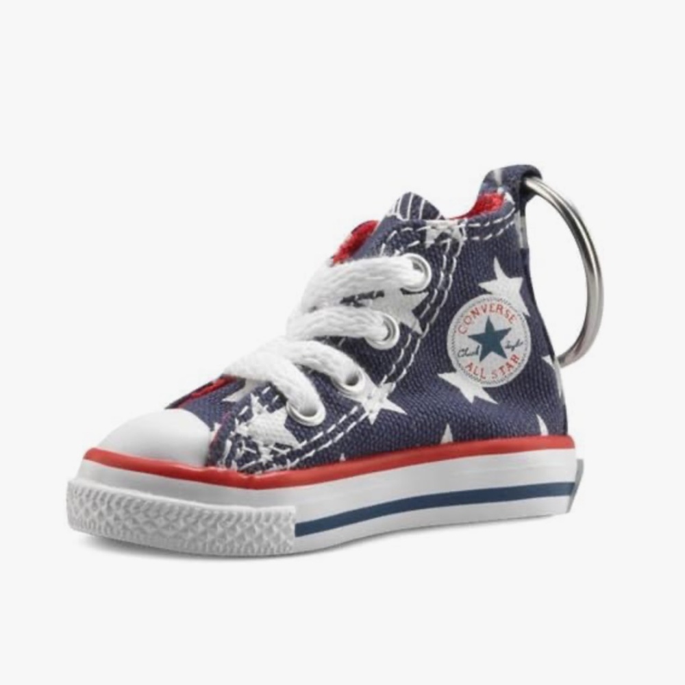 NEW Converse Mini Key Chain All Star Chuck Taylor Sneaker Keychain BLUE STAR NWT